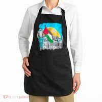 Free Palestine Save Gaza Ilustraion Apron thumb 2