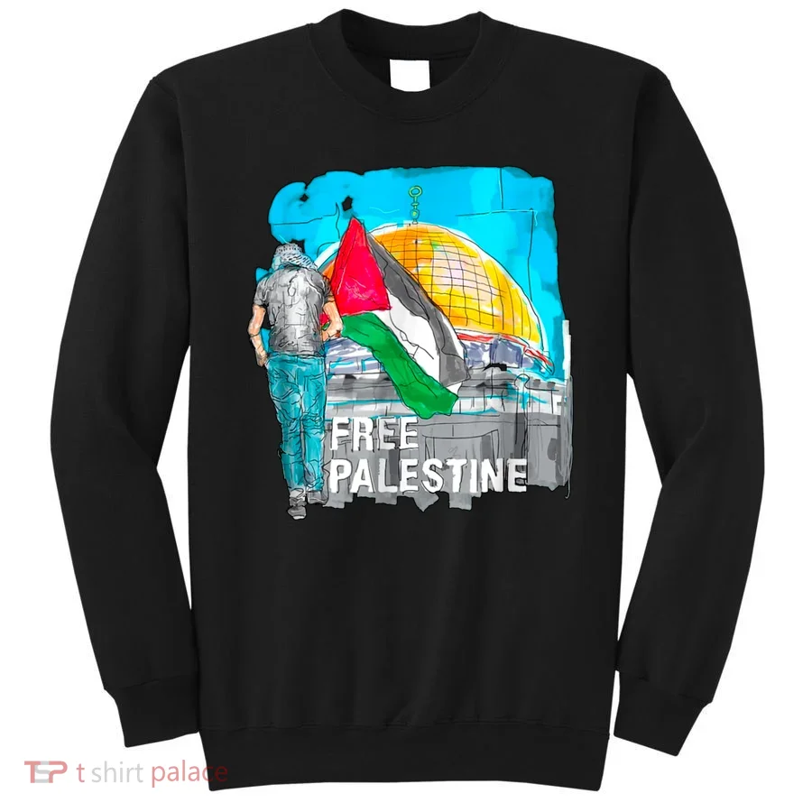 Free Palestine Save Gaza Ilustraion Sweatshirt