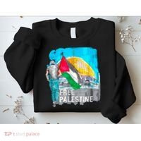 Free Palestine Save Gaza Ilustraion Sweatshirt thumb 2