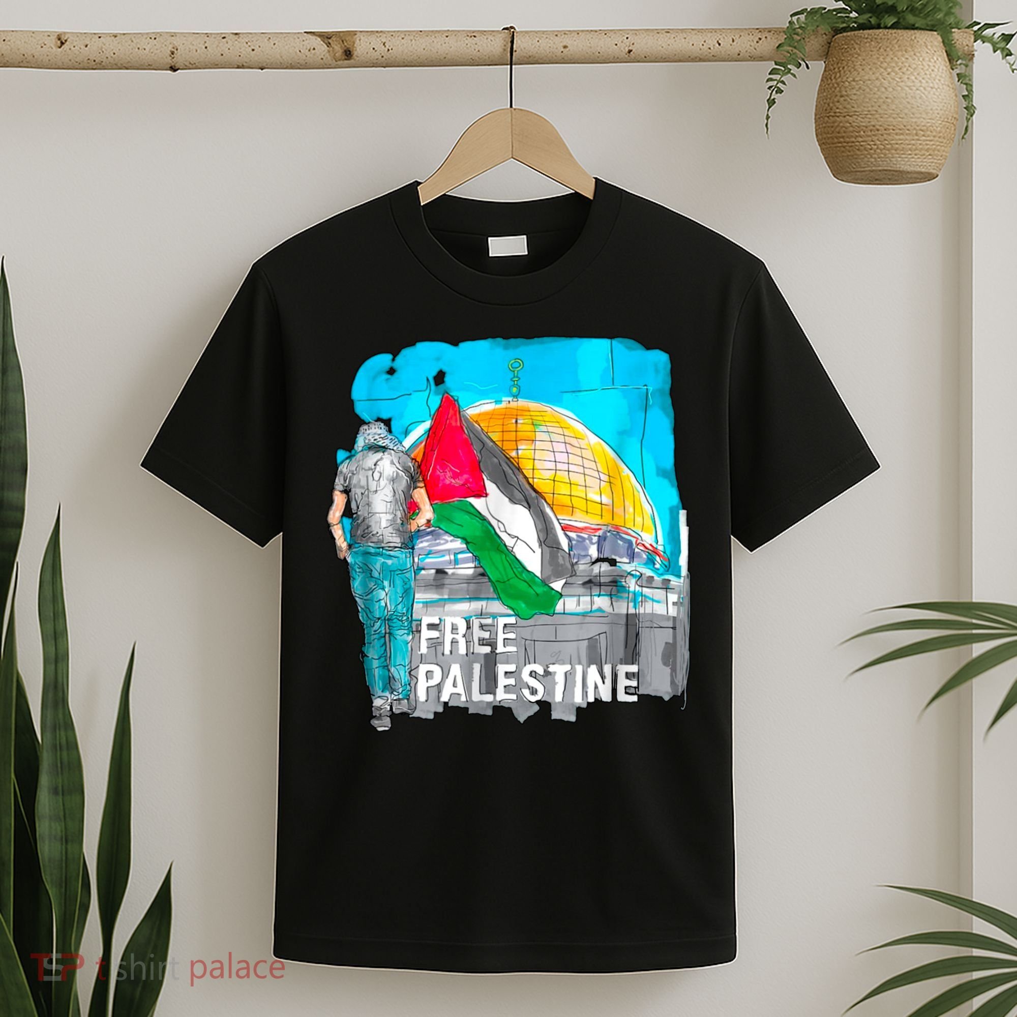 Free Palestine Save Gaza Ilustraion T-Shirt