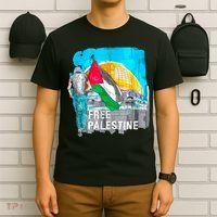 Free Palestine Save Gaza Ilustraion T-Shirt thumb 6