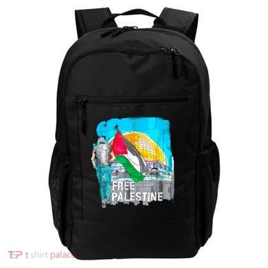 Free Palestine Save Gaza Ilustraion Backpack