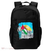 Free Palestine Save Gaza Ilustraion Backpack thumb 0