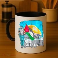 Free Palestine Save Gaza Ilustraion Coffee Mug thumb 4