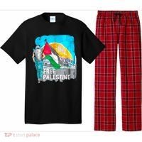 Free Palestine Save Gaza Ilustraion Pajama Set thumb 0