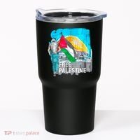 Free Palestine Save Gaza Ilustraion Tumbler thumb 0