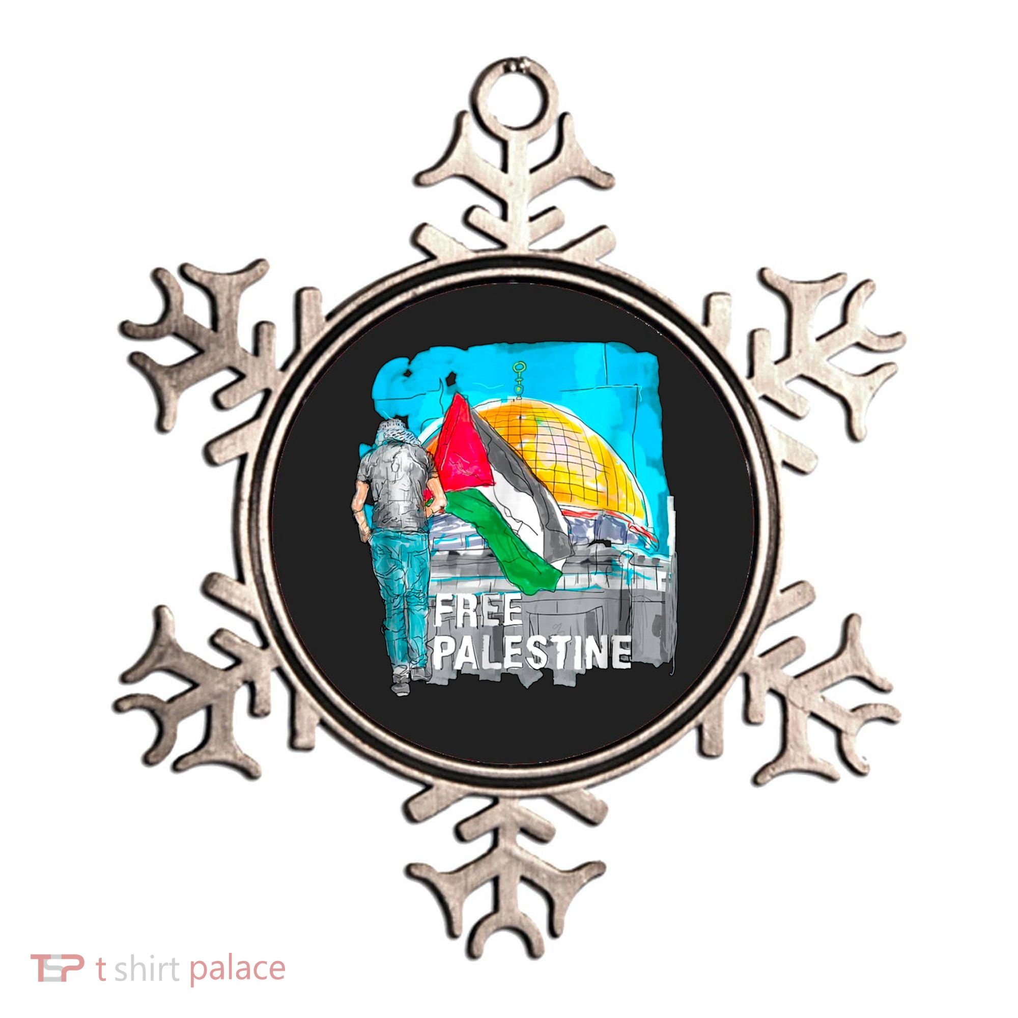 Free Palestine Save Gaza Ilustraion Ornament
