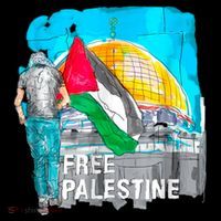 Free Palestine Save Gaza Ilustraion Baby Bodysuit thumb 2