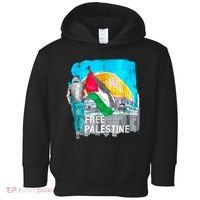 Free Palestine Save Gaza Ilustraion Toddler Hoodie thumb 0