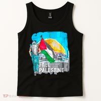 Free Palestine Save Gaza Ilustraion Tank Top thumb 2