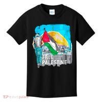 Free Palestine Save Gaza Ilustraion Kids T-Shirt thumb 0