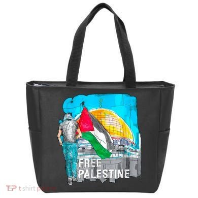 Free Palestine Save Gaza Ilustraion Tote Bag
