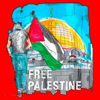 Free Palestine Save Gaza Ilustraion Santa Hat thumb 1