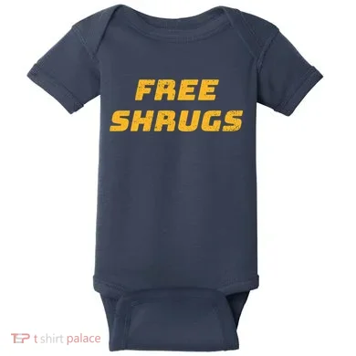 Free Shrugs Baby Bodysuit