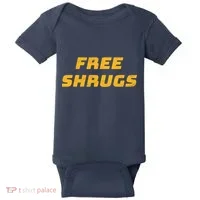 Free Shrugs Baby Bodysuit thumb 0