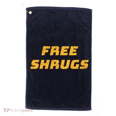 Free Shrugs Golf Towel