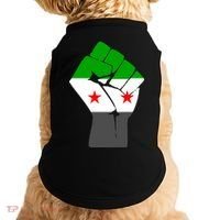 Free Syria Revolution Fist Flag Doggie Tank thumb 0
