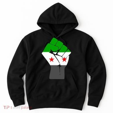 Free Syria Revolution Fist Flag Hoodie