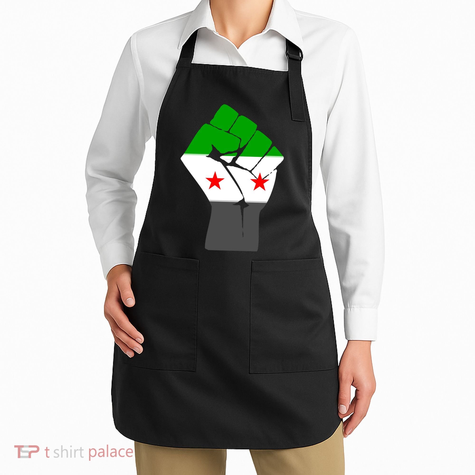 Free Syria Revolution Fist Flag Apron