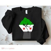Free Syria Revolution Fist Flag Sweatshirt thumb 2