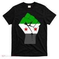 Free Syria Revolution Fist Flag T-Shirt thumb 0