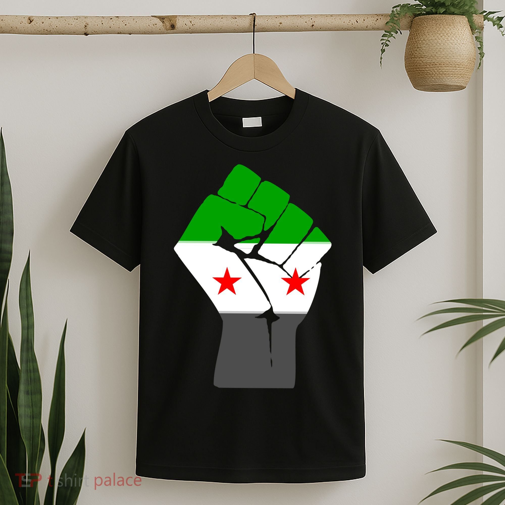 Free Syria Revolution Fist Flag T-Shirt