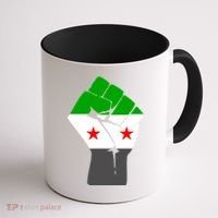 Free Syria Revolution Fist Flag Coffee Mug thumb 1