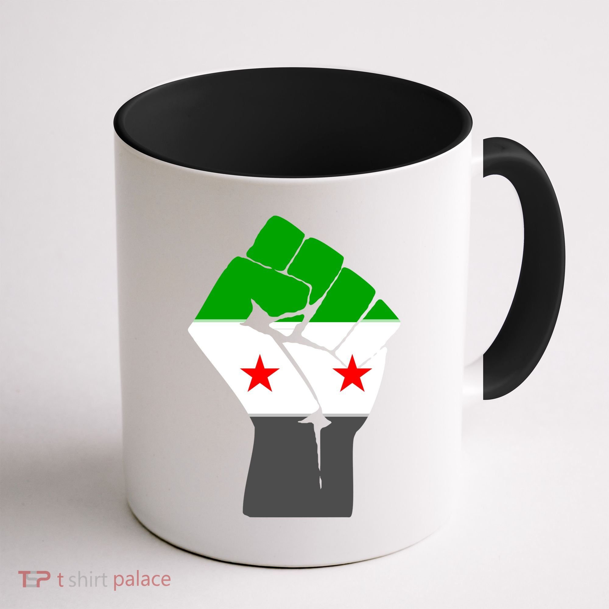Free Syria Revolution Fist Flag Coffee Mug