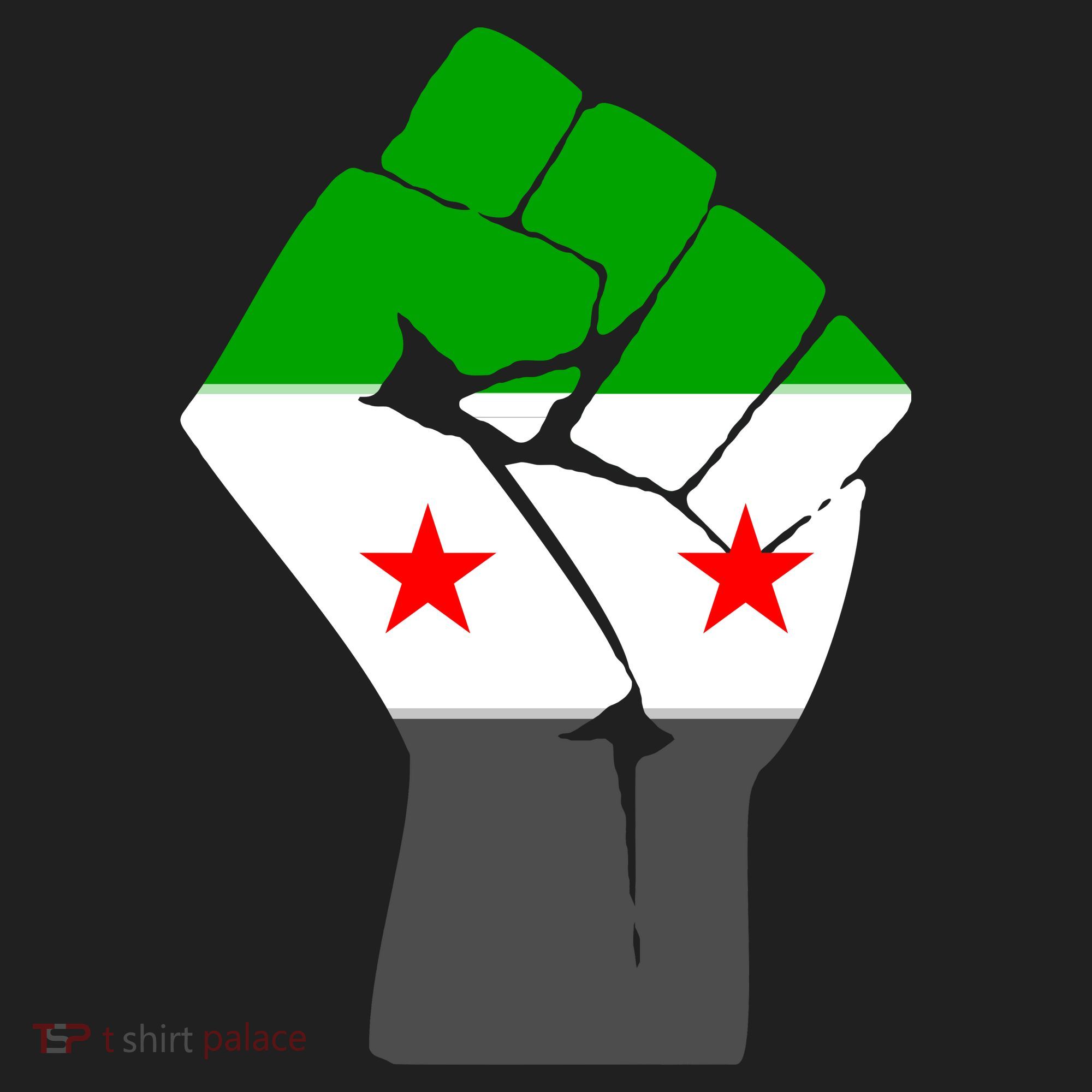Free Syria Revolution Fist Flag Beanie