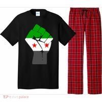 Free Syria Revolution Fist Flag Pajama Set thumb 0