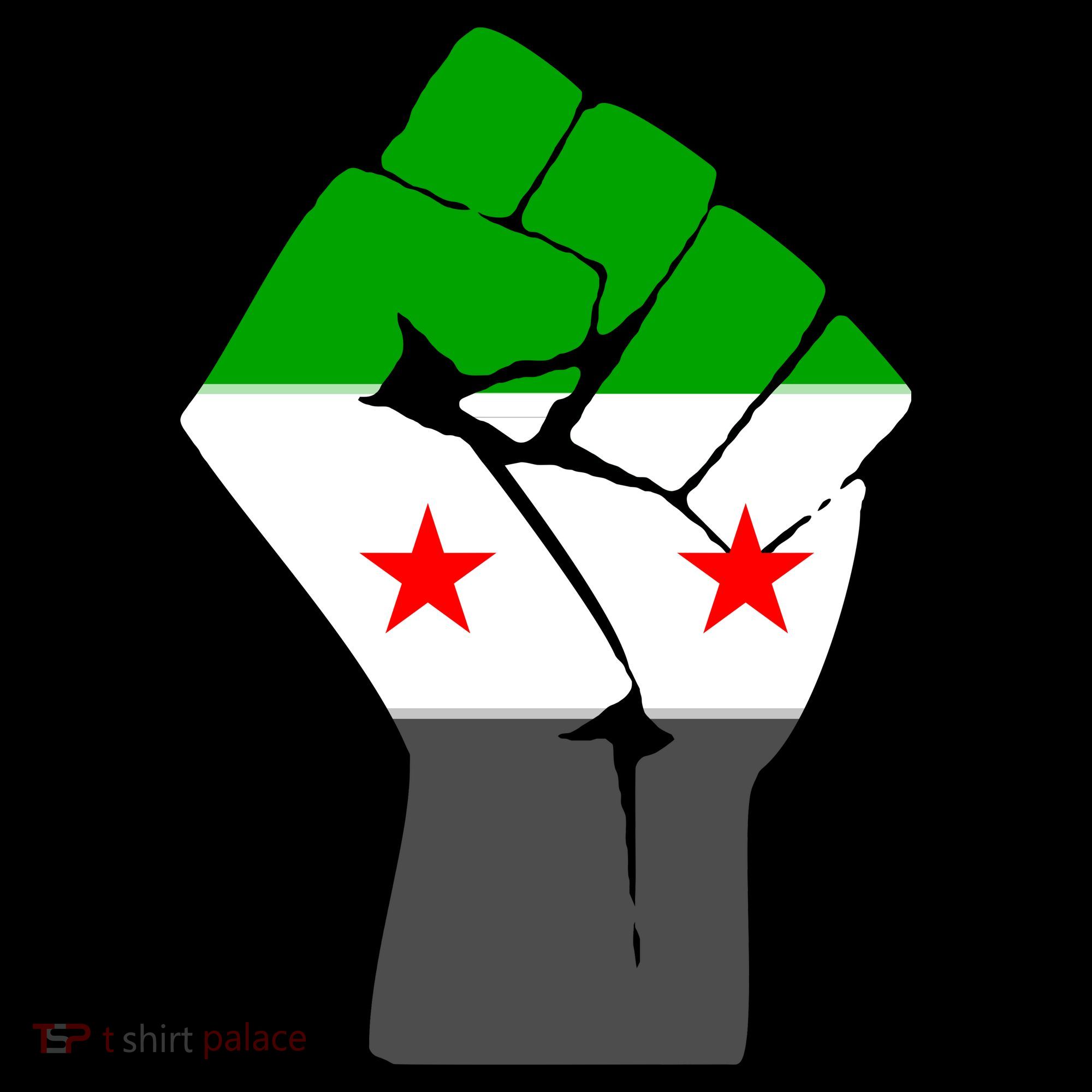 Free Syria Revolution Fist Flag Women's Hoodie