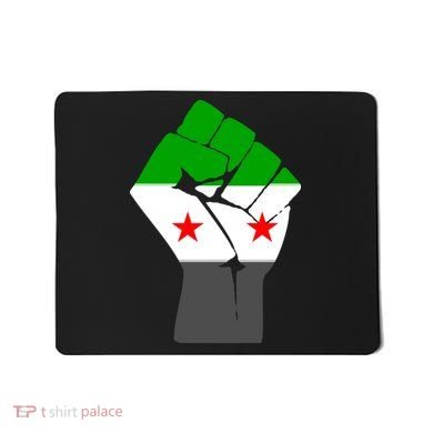 Free Syria Revolution Fist Flag Mousepad