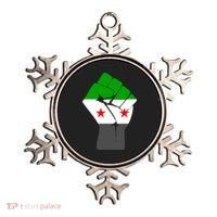 Free Syria Revolution Fist Flag Ornament thumb 0