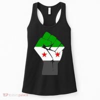 Free Syria Revolution Fist Flag Women's Tank Top thumb 0
