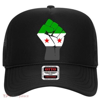 Free Syria Revolution Fist Flag Hat