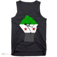 Free Syria Revolution Fist Flag Tank Top thumb 0