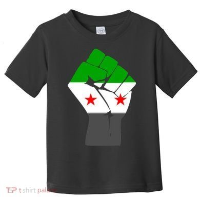 Free Syria Revolution Fist Flag Toddler T-Shirt