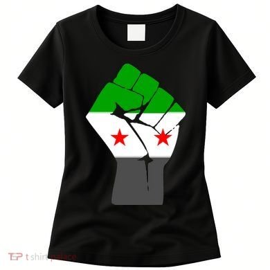 Free Syria Revolution Fist Flag Women's T-Shirt