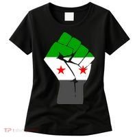 Free Syria Revolution Fist Flag Women's T-Shirt thumb 0