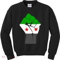 Free Syria Revolution Fist Flag Kids Sweatshirt thumb 0