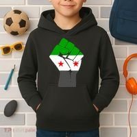 Free Syria Revolution Fist Flag Kids Hoodie thumb 2