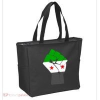 Free Syria Revolution Fist Flag Tote Bag thumb 2