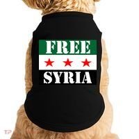 Free Syria Syrian Anti War Protest Strikes Doggie Tank thumb 0