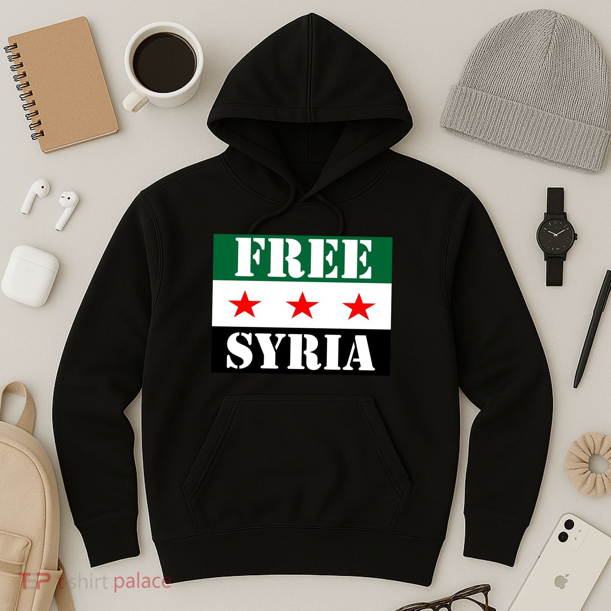 Free Syria Syrian Anti War Protest Strikes Hoodie