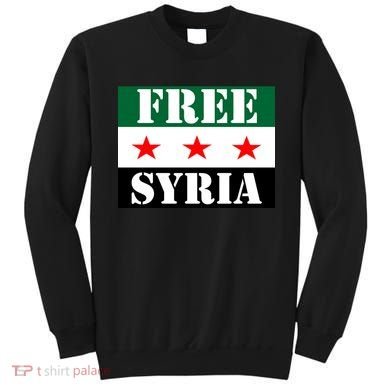 Free Syria Syrian Anti War Protest Strikes Sweatshirt