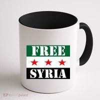 Free Syria Syrian Anti War Protest Strikes Coffee Mug thumb 1