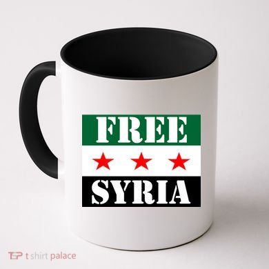 Free Syria Syrian Anti War Protest Strikes Coffee Mug