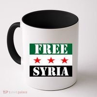 Free Syria Syrian Anti War Protest Strikes Coffee Mug thumb 0