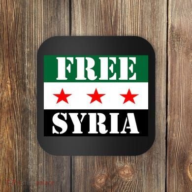 Free Syria Syrian Anti War Protest Strikes Coaster
