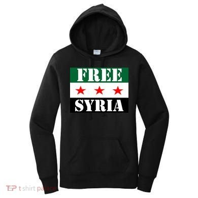 Free Syria Syrian Anti War Protest Strikes Women's Hoodie